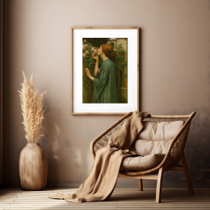 Abstract boho framed poster mockup (7)