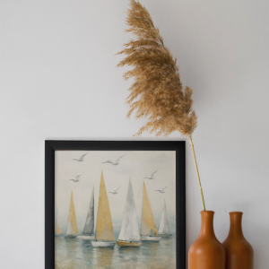 Boho style interior design with frame (1)