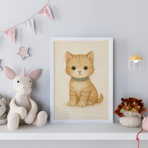 Mockup poster frame in the childrens room (3)