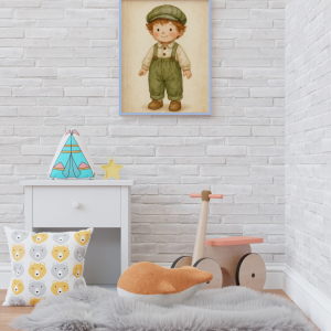 Poster Frame in Kids room Psd Mockup (4)